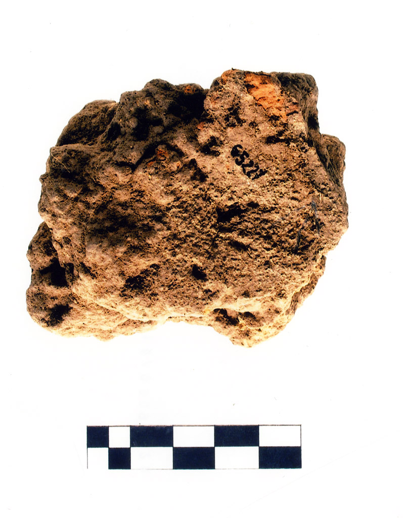 intonaco/ frammento - neolitico antico (millennio VII/ V a.C)