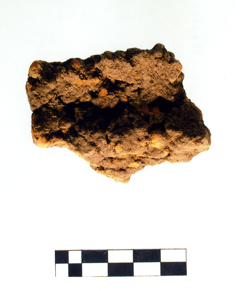 intonaco/ frammento - neolitico antico (millennio VII/ V a.C)