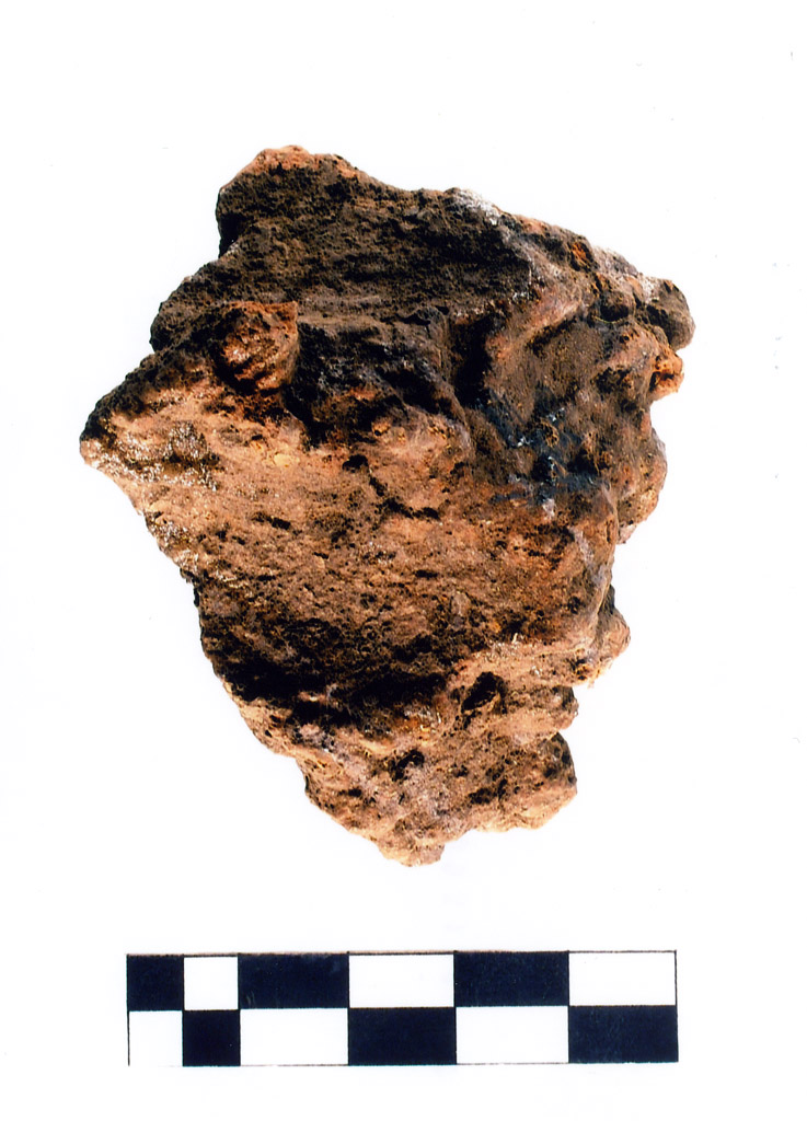 intonaco/ frammento - neolitico antico (millennio VII/ V a.C)