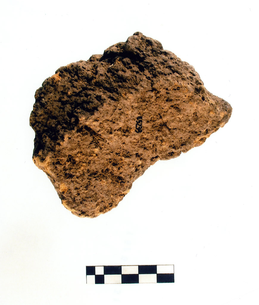 intonaco/ frammento - neolitico antico (millennio VII/ V a.C)