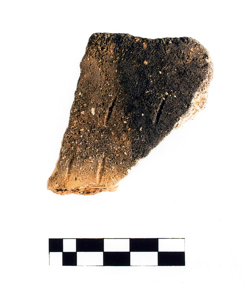 parete decorata/ frammento - neolitico antico (millennio VI/ V a.C)