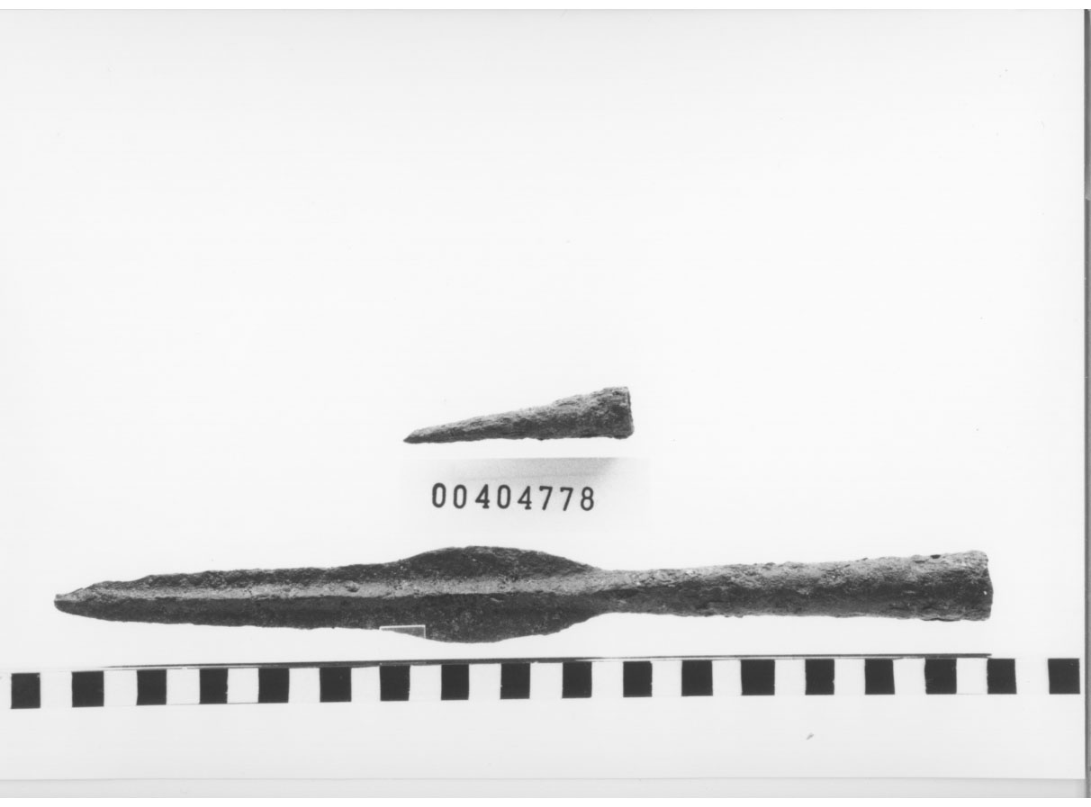 Punta di lancia/ Sauroter, Mariani, tipo a (VI a. C, V a. C)