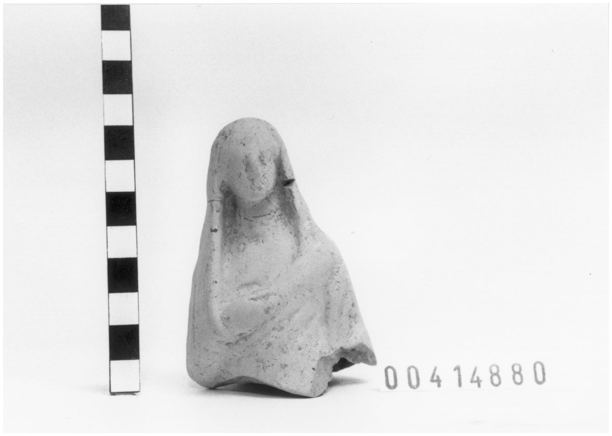 Figura femminile (Statuetta votiva/ frammento) (III a.C, II a.C)