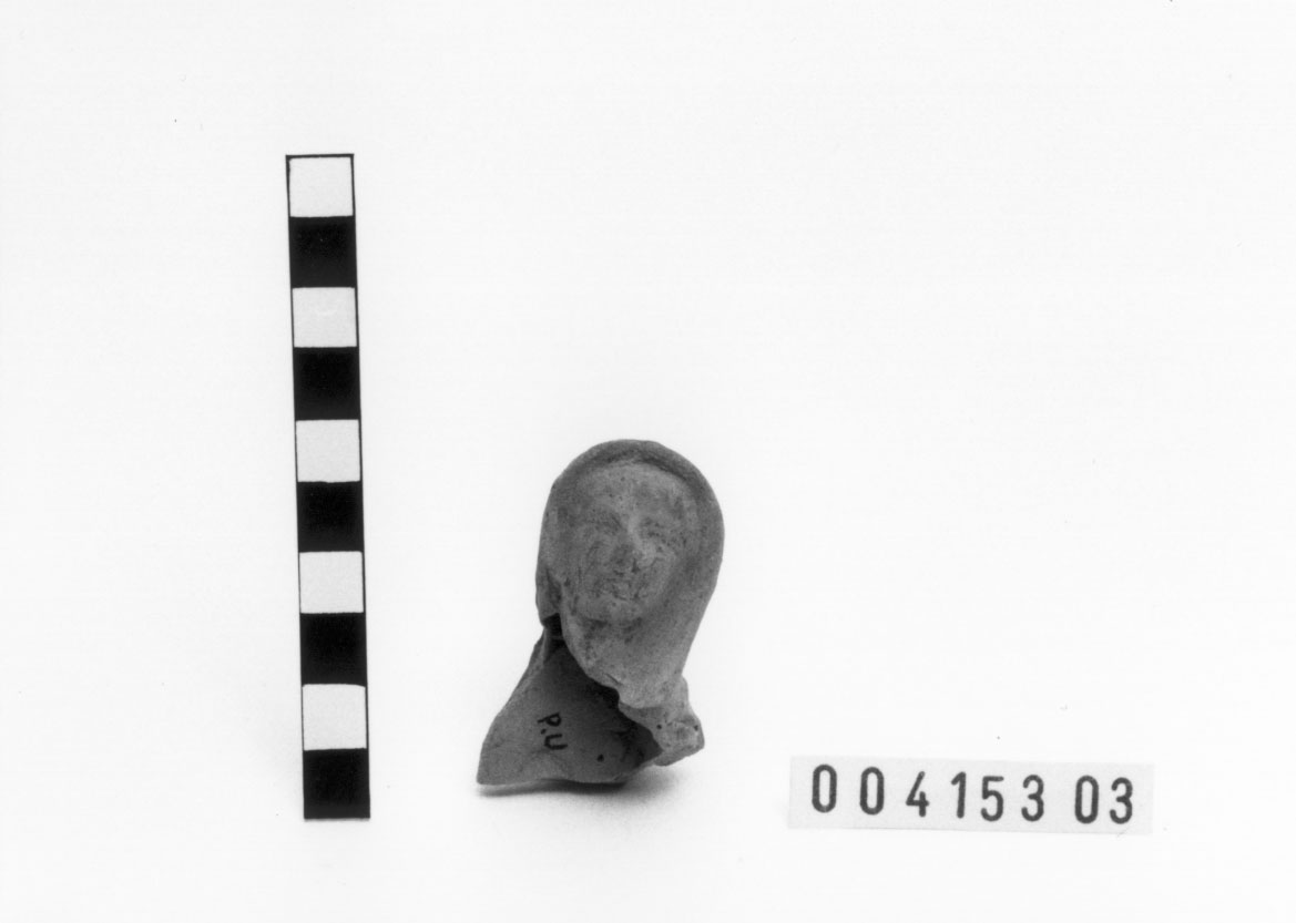 Figura maschile velata (Statuetta votiva/ frammento) (Prima met II a.C, II a.C, I a.C)