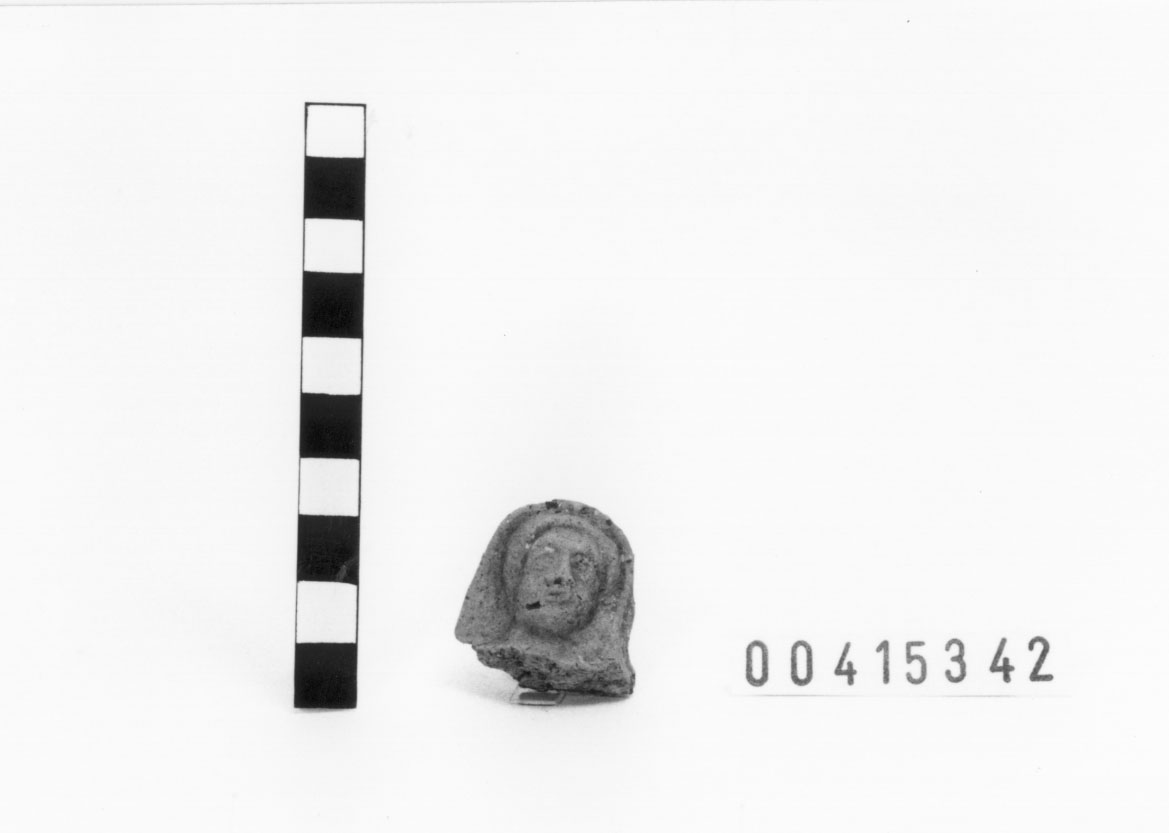 Figura maschile (Statuetta votiva/ frammento) (II a.C)