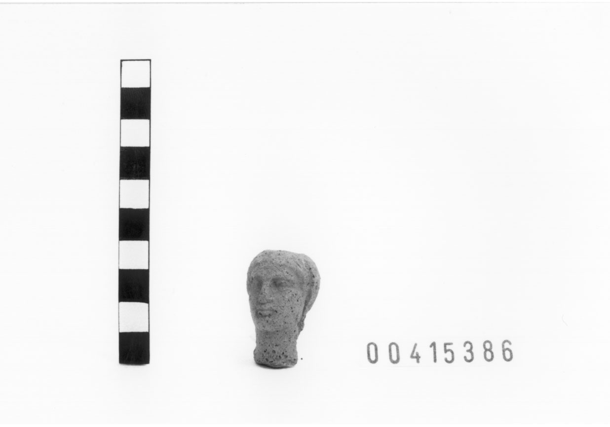 Figura maschile (Statuetta votiva/ frammento) (III a.C, II a.C)
