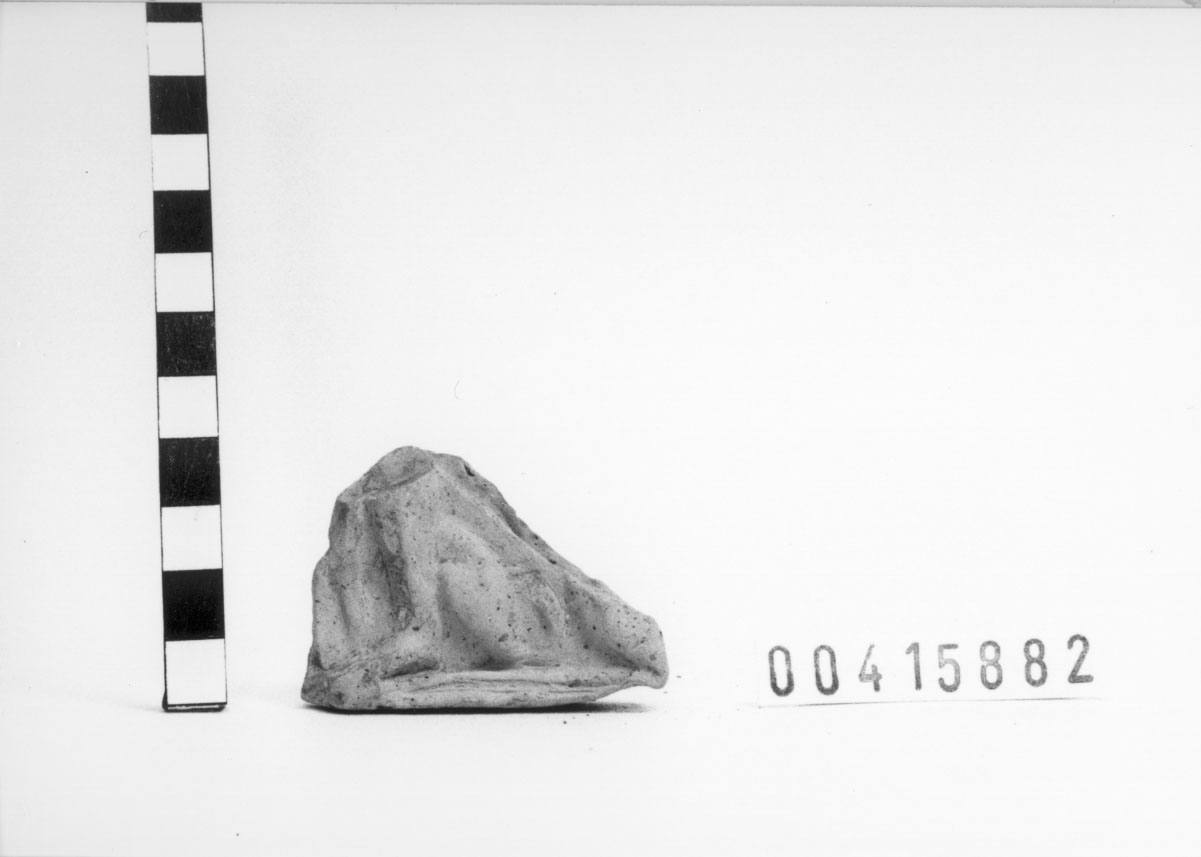 Figura maschile con cane (Statuetta votiva/ frammento) (III a.C, II a.C)