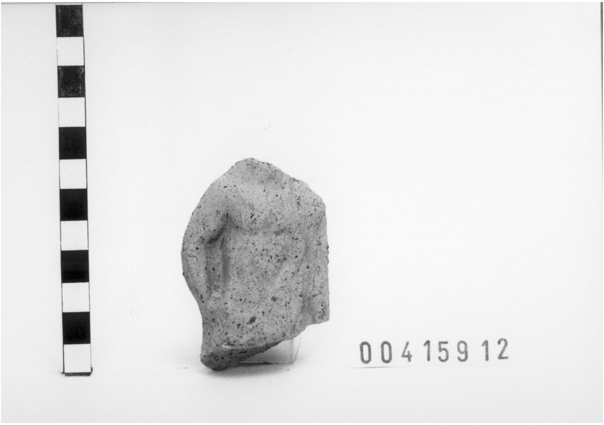 Figura maschile (Statuetta votiva/ frammento) (III a.C, II a.C)