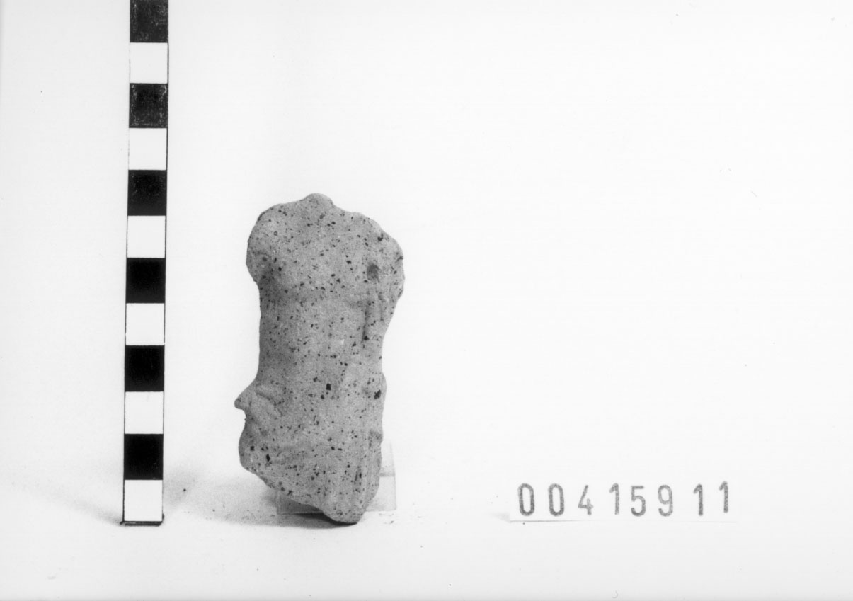 Figura maschile (Statuetta votiva/ frammento) (III a.C, II a.C)