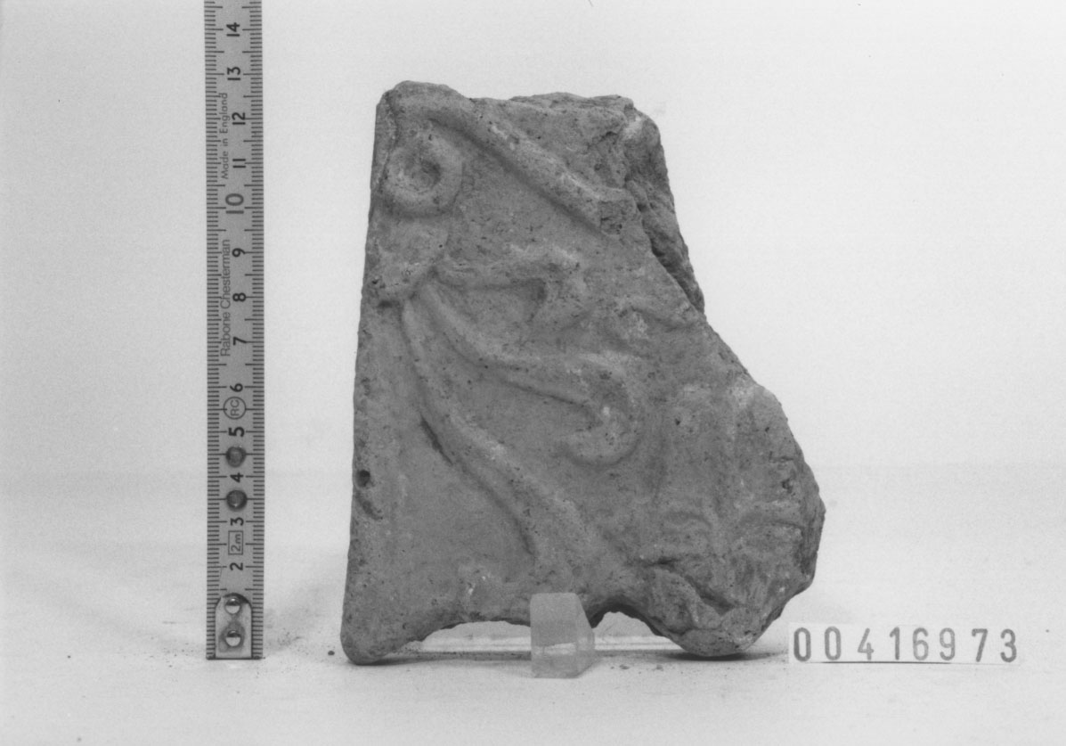 Lastra di rivestimento/ frammento (II a.C, I a.C)