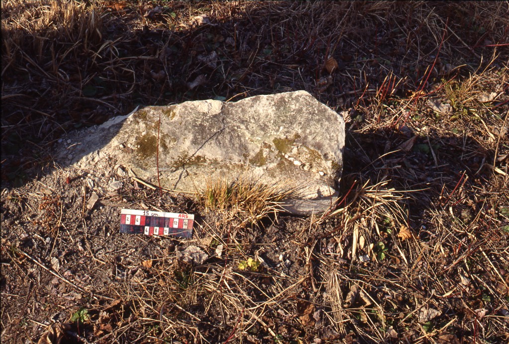 stele funeraria, frammento - ambito ebraico (XIX)