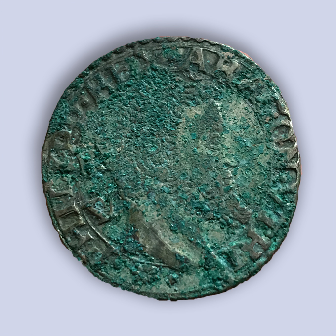moneta - carlino (seconda metà sec. XVI d.C)