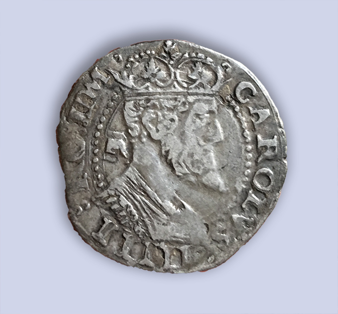 moneta - carlino (prima metà sec. XVI d.C)