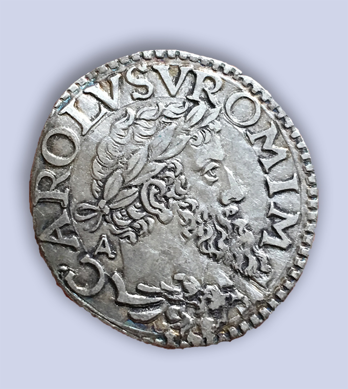 moneta - carlino (prima metà sec. XVI d.C)