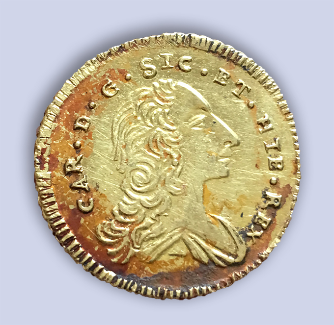 moneta - oncia (metà sec. XVIII d.C)