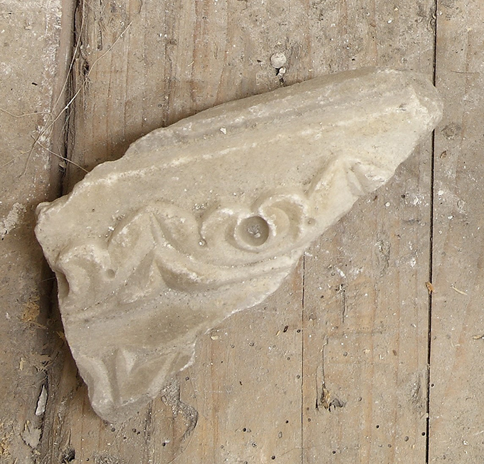 cornice, frammento - ambito mediterraneo (secc. XI-XIII d.C)