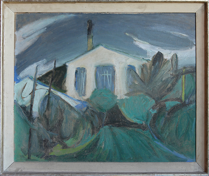 Paesaggio (dipinto) di Tavagnacco Guido (sec. XX d.C)