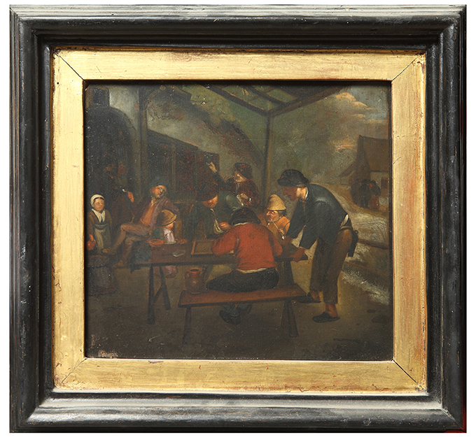 I bevitori, Locanda (dipinto) - ambito italiano (secc. XIX-XX d.C)