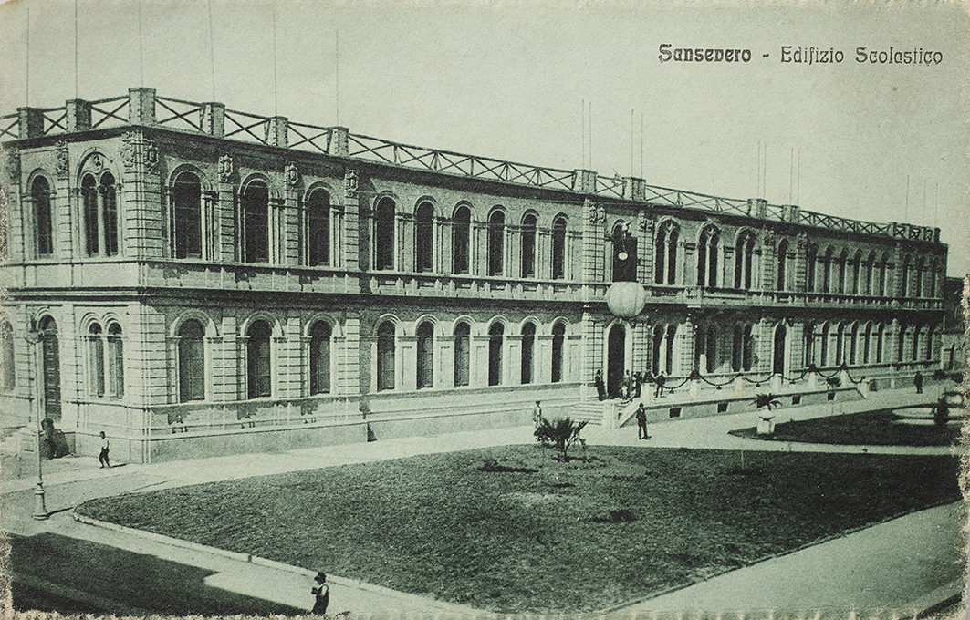 San Severo - Edificio Scolastico "Principe Umberto" (positivo) di Anonimo (XIX)