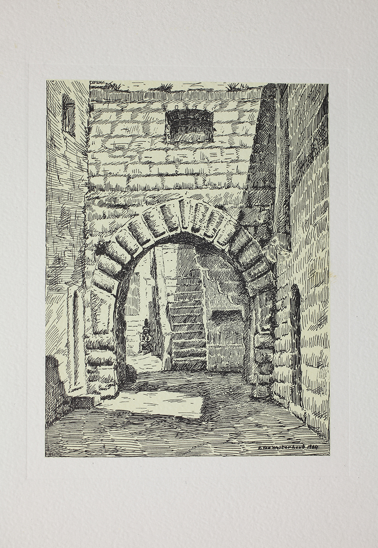 Gioia del Colle. Arco Nardulli (stampa) di Van Westerhout Raffaele (sec. XX)