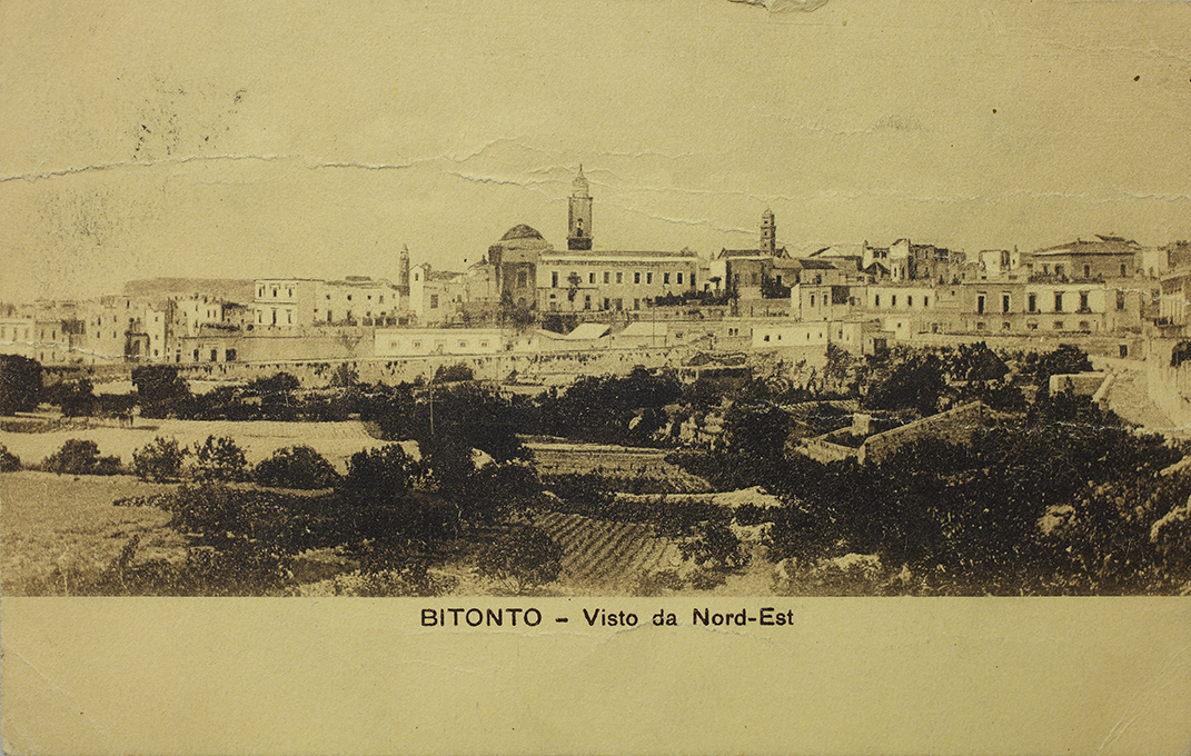 Bitonto. Panoramica da nord-est (positivo) di Anonimo (XX)