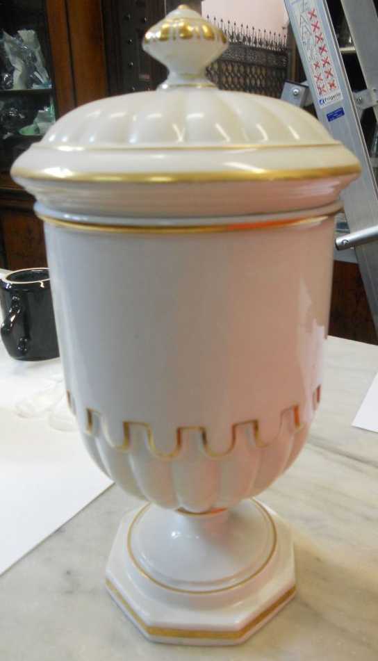 vaso da farmacia, serie - ambito italiano (sec. XIX)