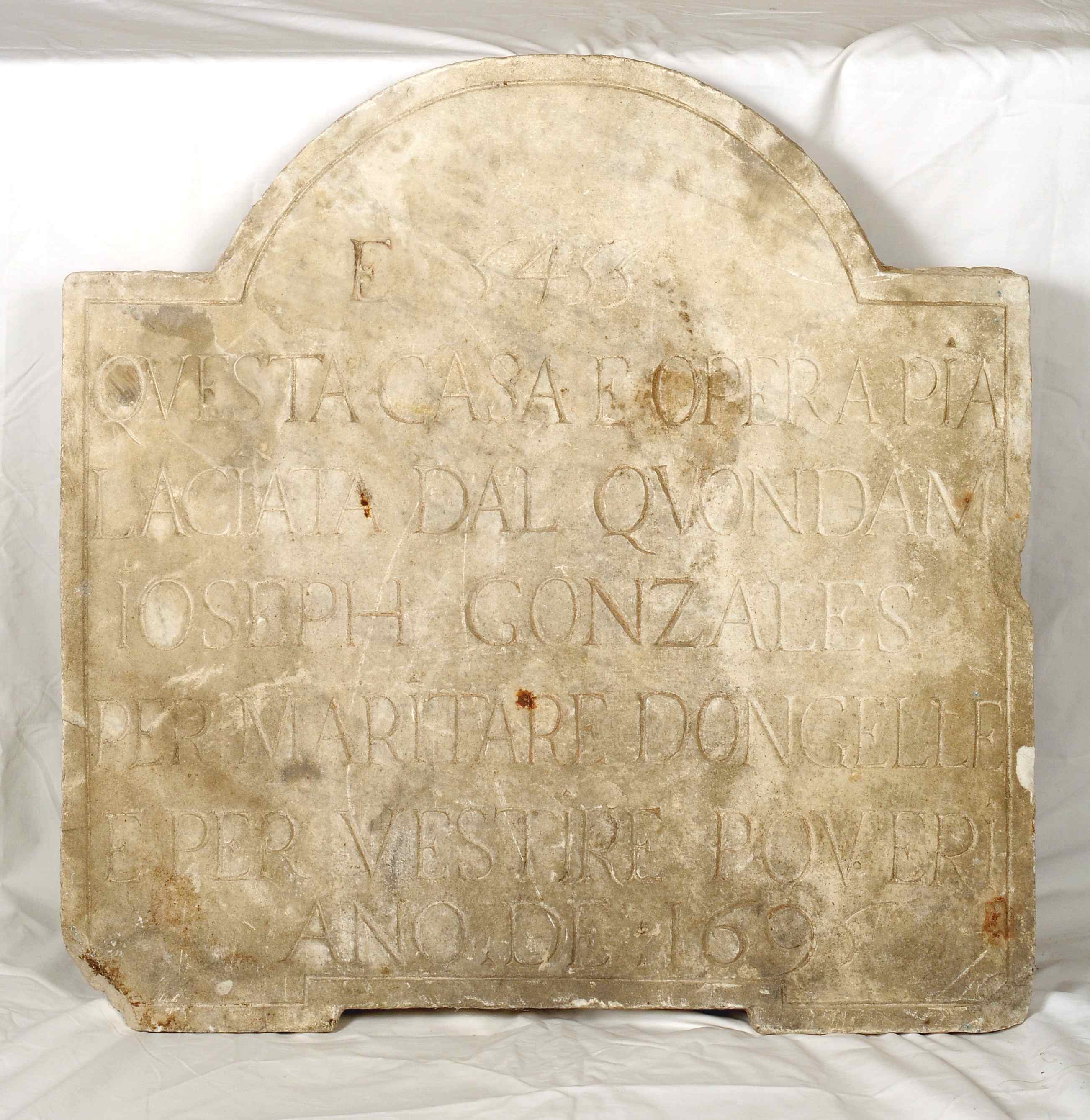 lapide - manifattura livornese (sec. XVII)