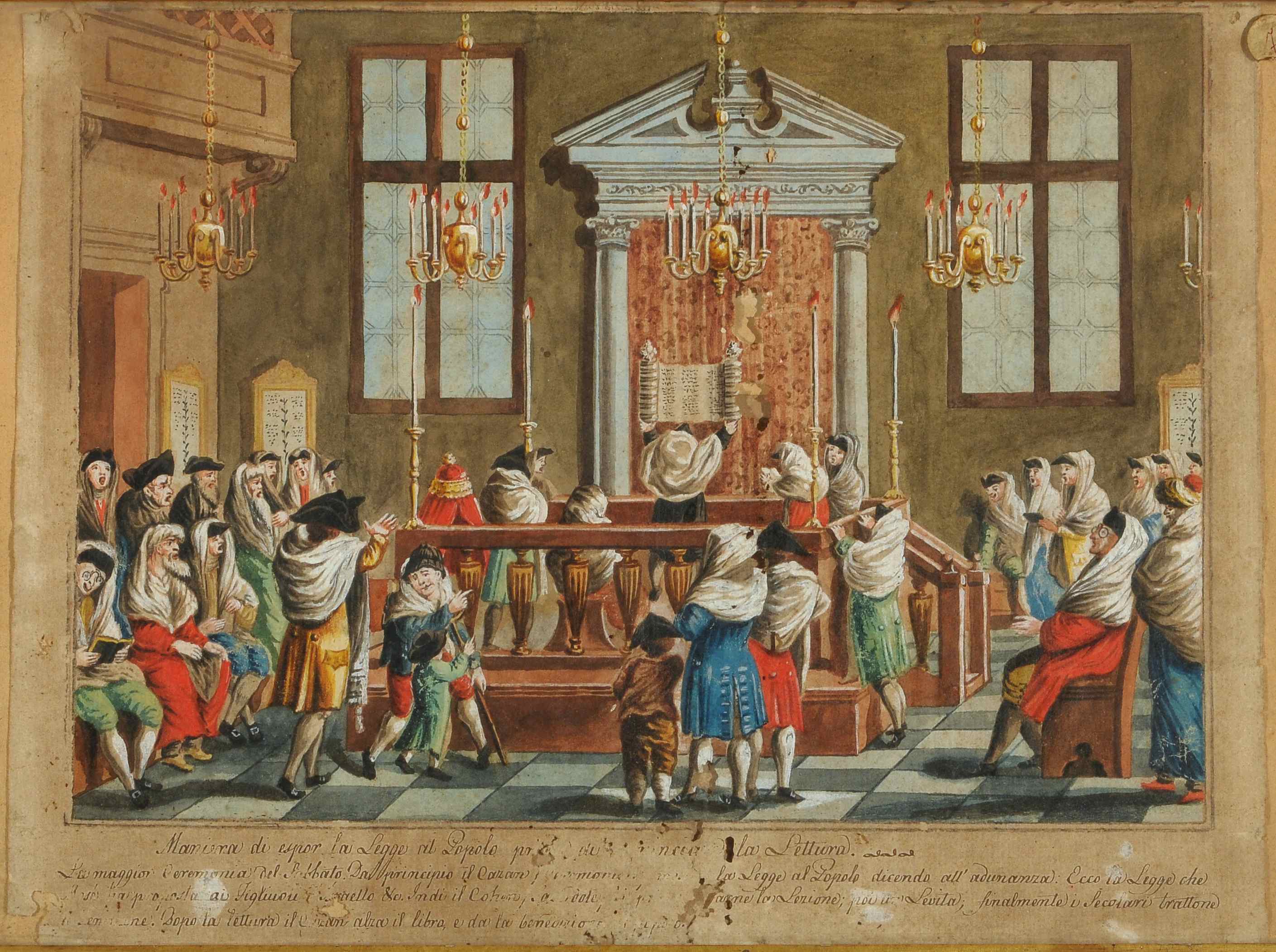 decorazione pittorica - manifattura livornese (sec. XIX)