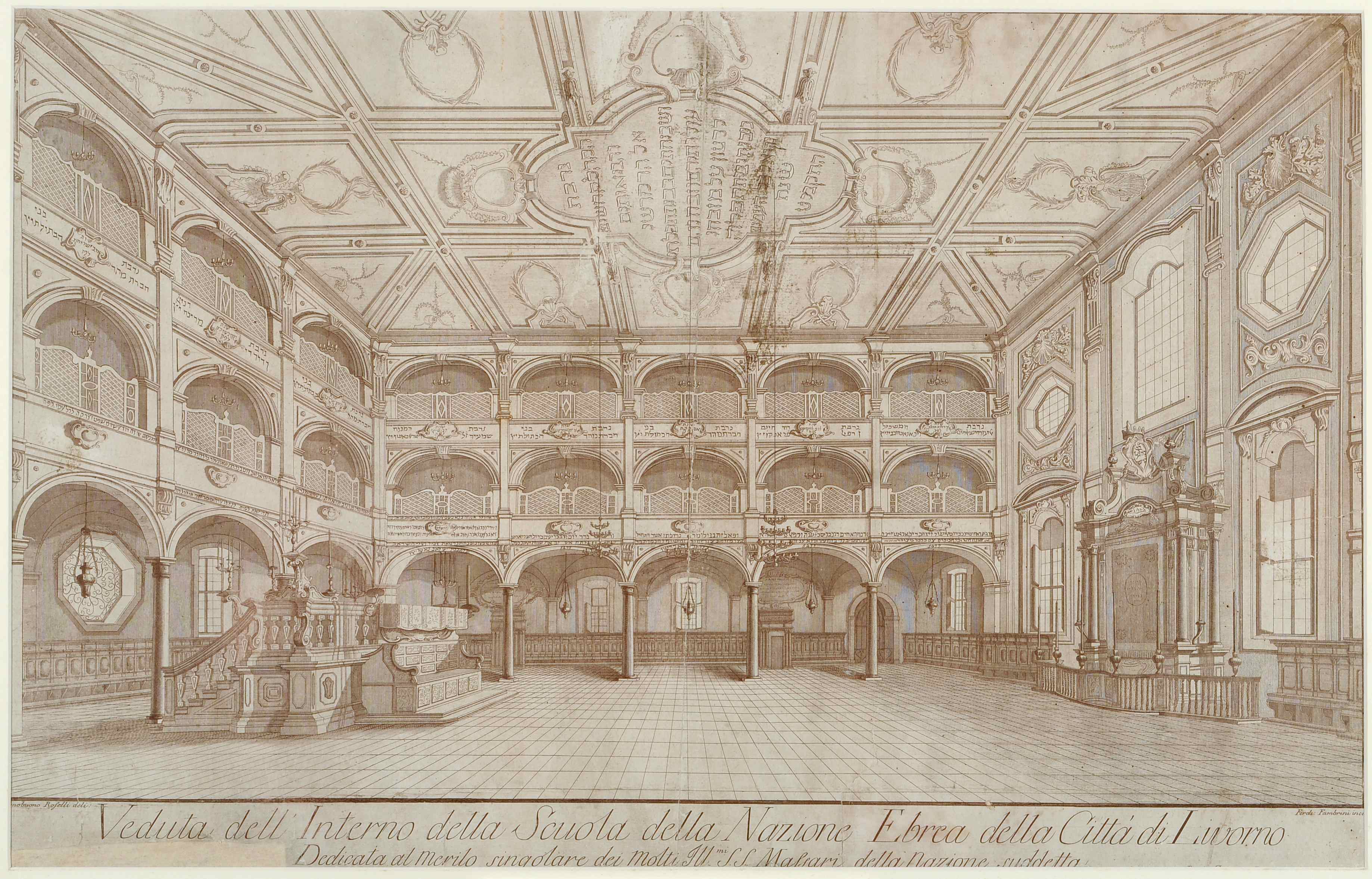 decorazione pittorica - manifattura livornese (sec. XIX)