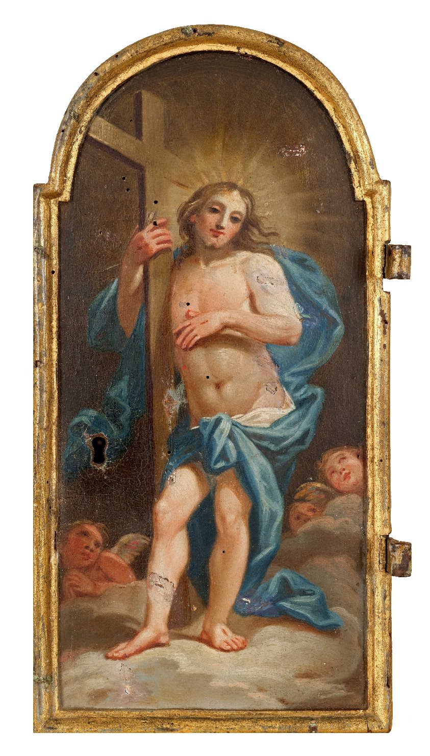 Cristo risorto (sportello di tabernacolo) di Tempesti Giovanni Battista (sec. XVIII)
