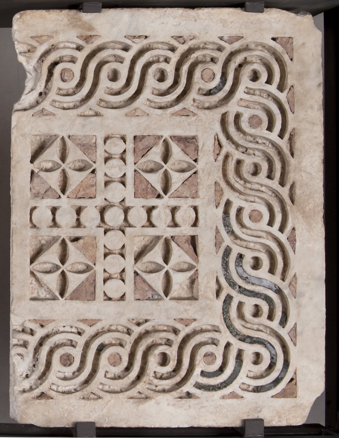 motivi decorativi geometrici (decorazione a intarsio) di Rainaldo (bottega) (secondo quarto, terzo quarto sec. XII, sec. XII)