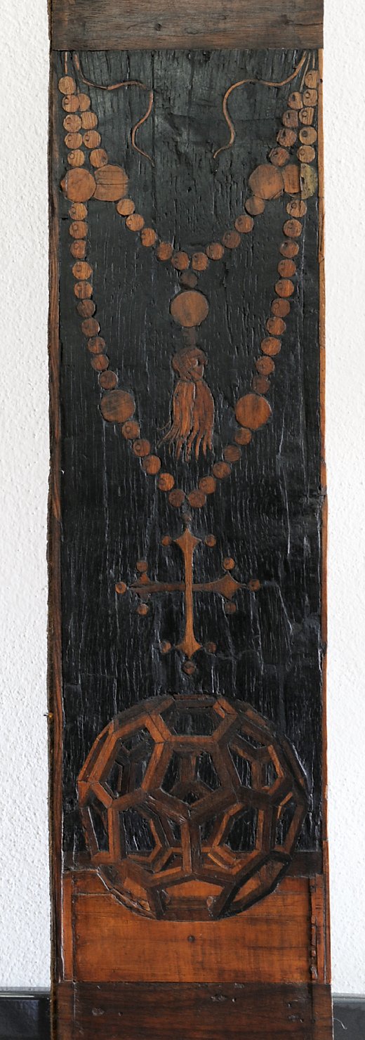 collana; solido geometrico (formella) di Da Seravallino Guido (attribuito) (sec. XVI)