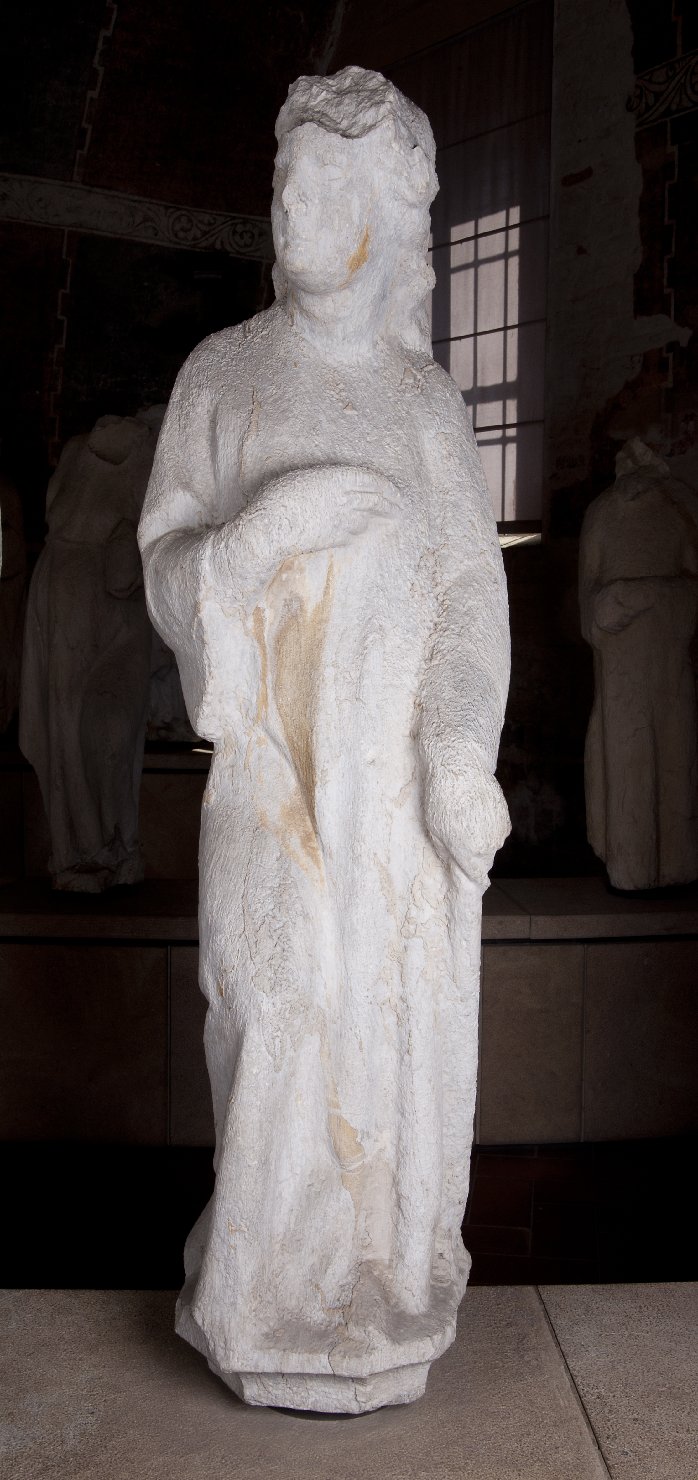 figura femminile (scultura) di Giovanni Pisano (bottega) (seconda metà sec. XIII)