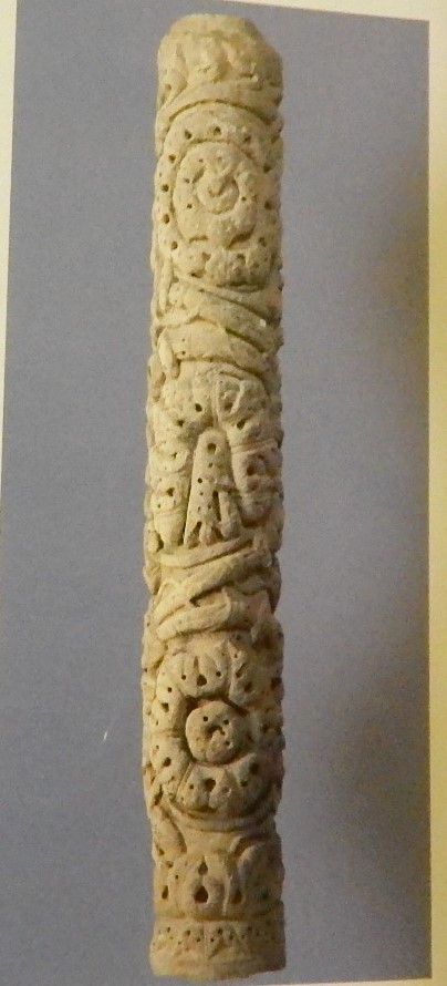 colonna, frammento - bottega toscana (ultimo quarto sec. XII)