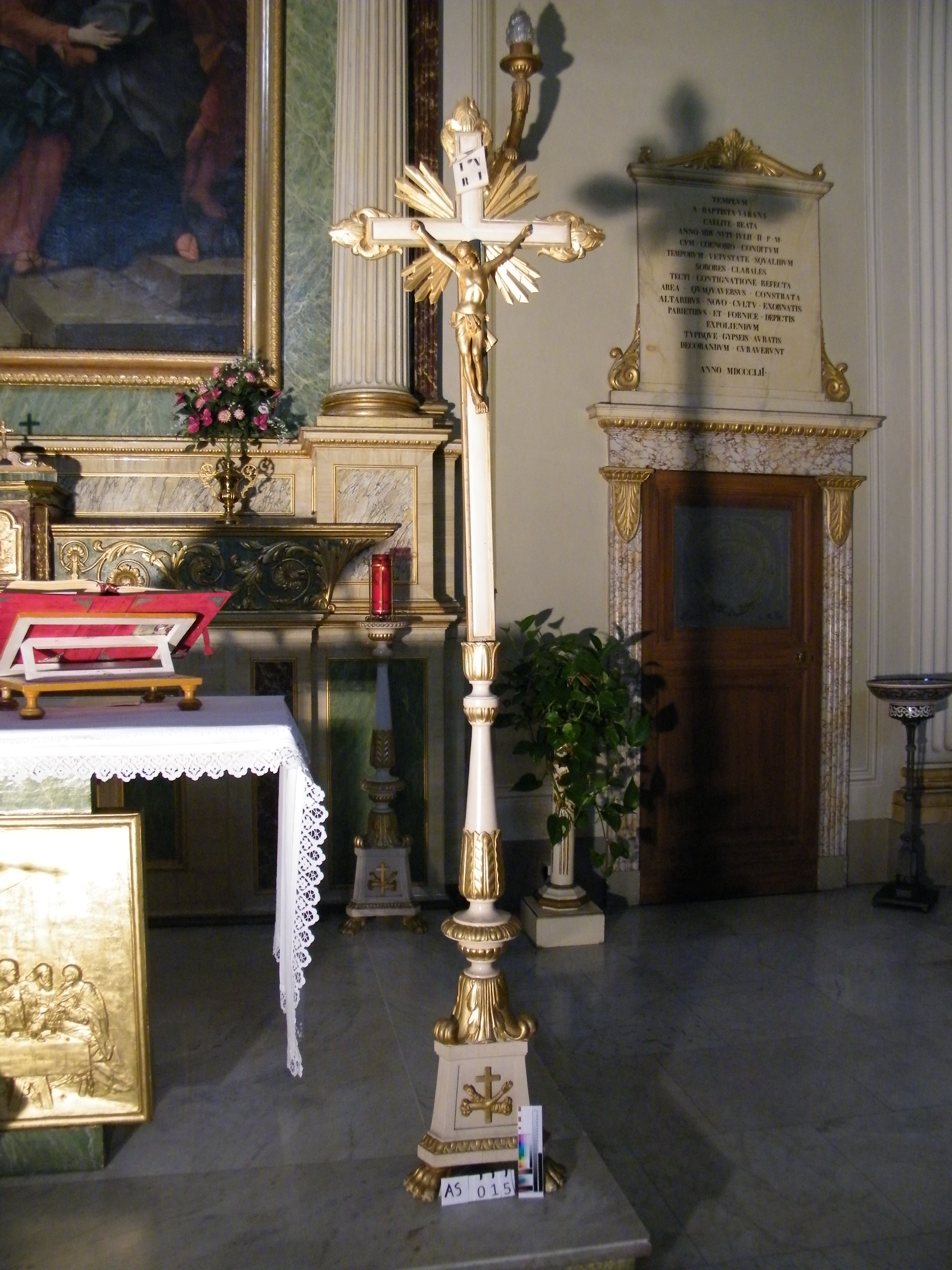 croce d'altare, pendant - ambito marchigiano (XIX)