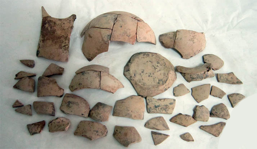 olla/ frammenti - Subgeometrico daunio II (metà/ fine secc. VII/ VI a.C)