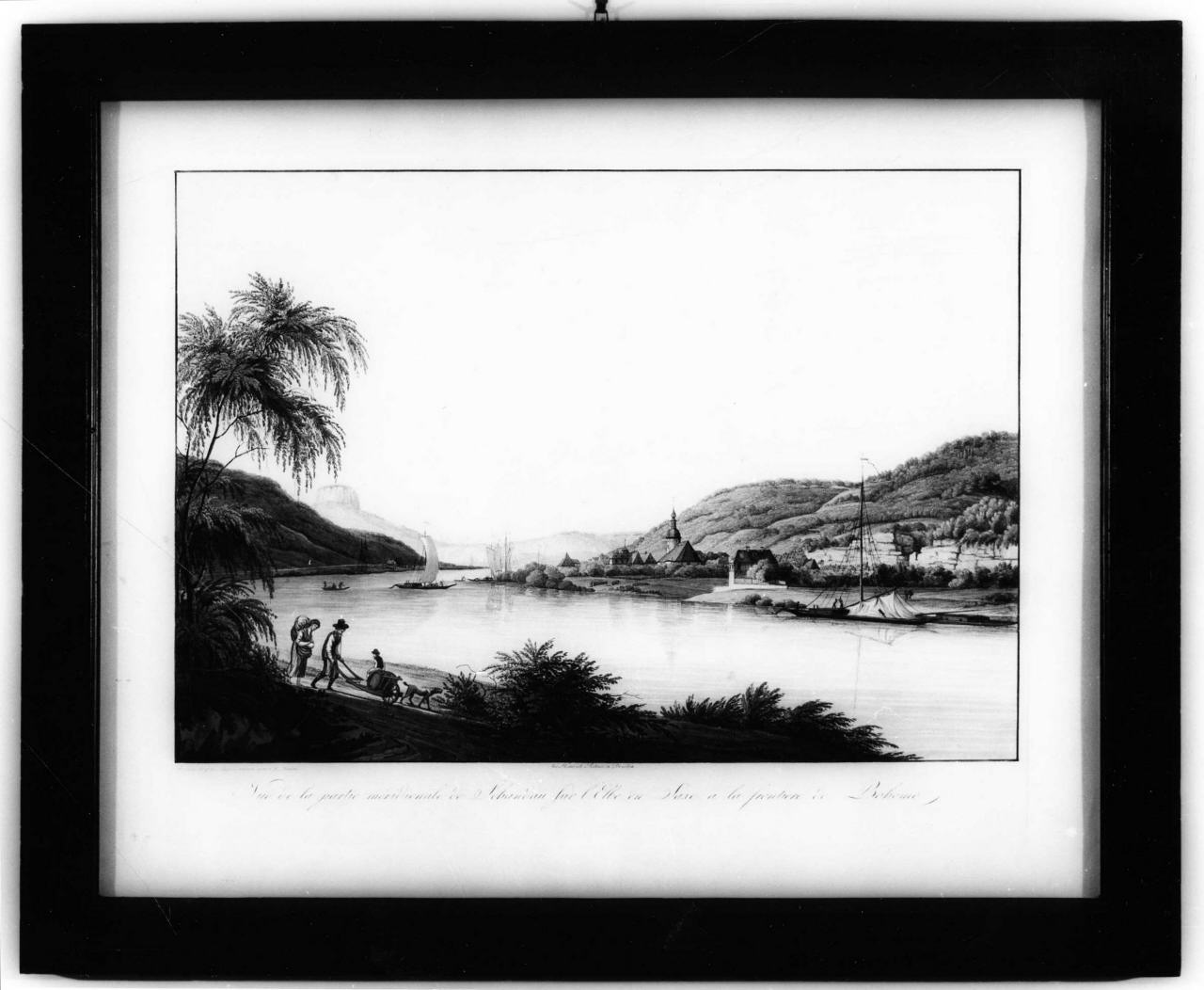 veduta di Schandau (stampa, serie) di Hammer Christian Gottob (inizio sec. XIX)