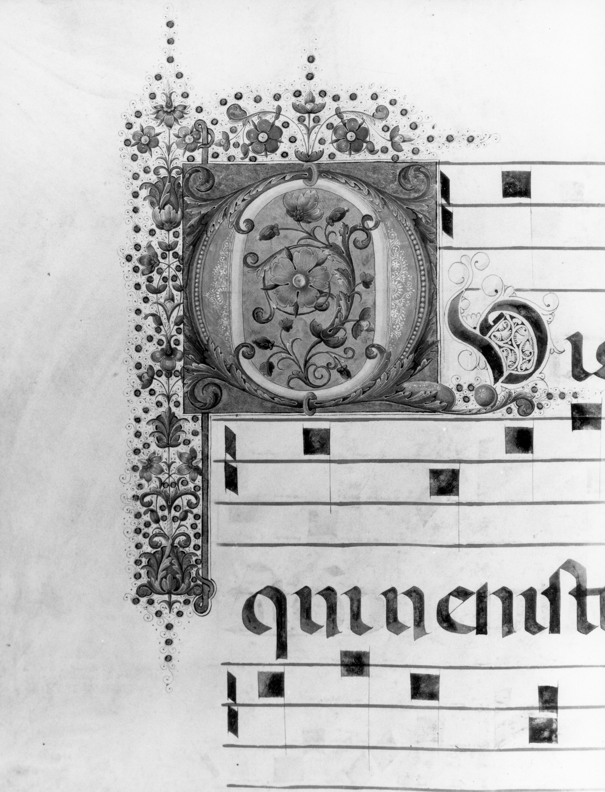 Iniziali ornate (miniatura, serie) di Eustachio fra (sec. XVI)