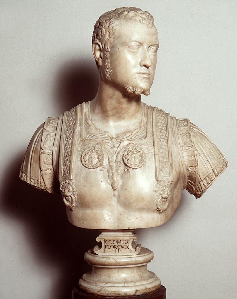busto ritratto di Cosimo I de' Medici (scultura - busto) di Bandinelli Bartolomeo detto Baccio Bandinelli (sec. XVI)