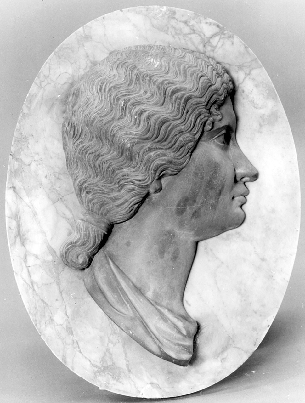 ritratto di donna (rilievo) - ambito toscano (seconda metà sec. XVI)