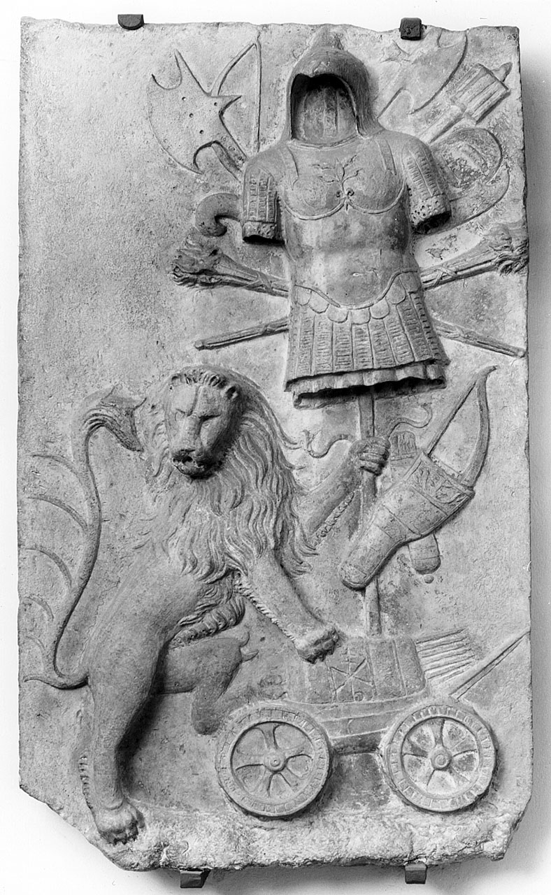 panoplia (rilievo) - ambito veneto (?) (seconda metà sec. XV)