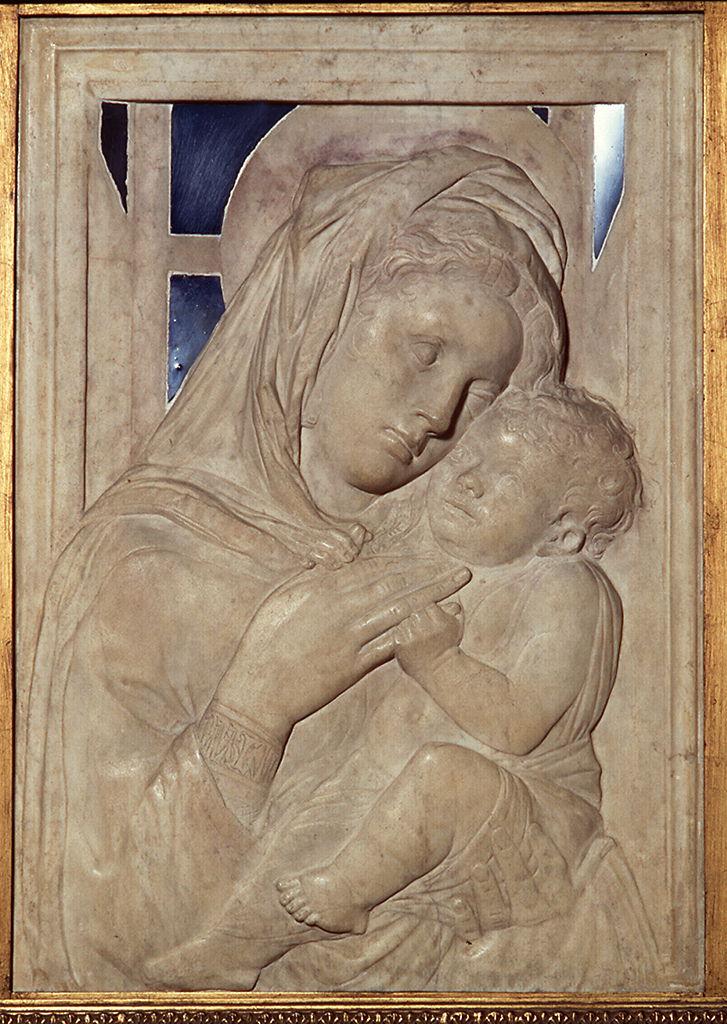 Madonna con Bambino (rilievo) di Bardi Donato detto Donatello (bottega) (sec. XV)