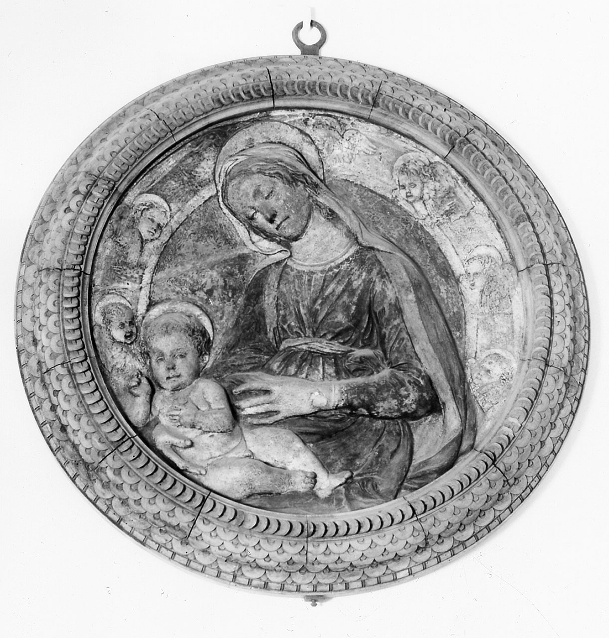 Madonna con Bambino (rilievo) di Benedetto da Maiano (scuola) (ultimo quarto sec. XV)