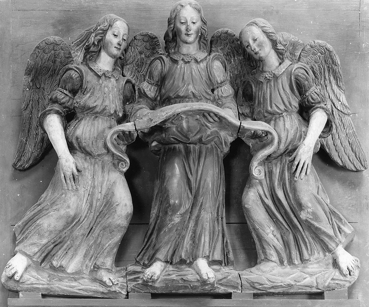 gloria di angeli (scultura) di Della Robbia Giovanni (bottega) (sec. XVI)