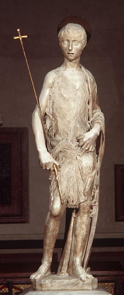 San Giovannino Martelli, San Giovanni Battista (statua) di Desiderio da Settignano (sec. XV) 