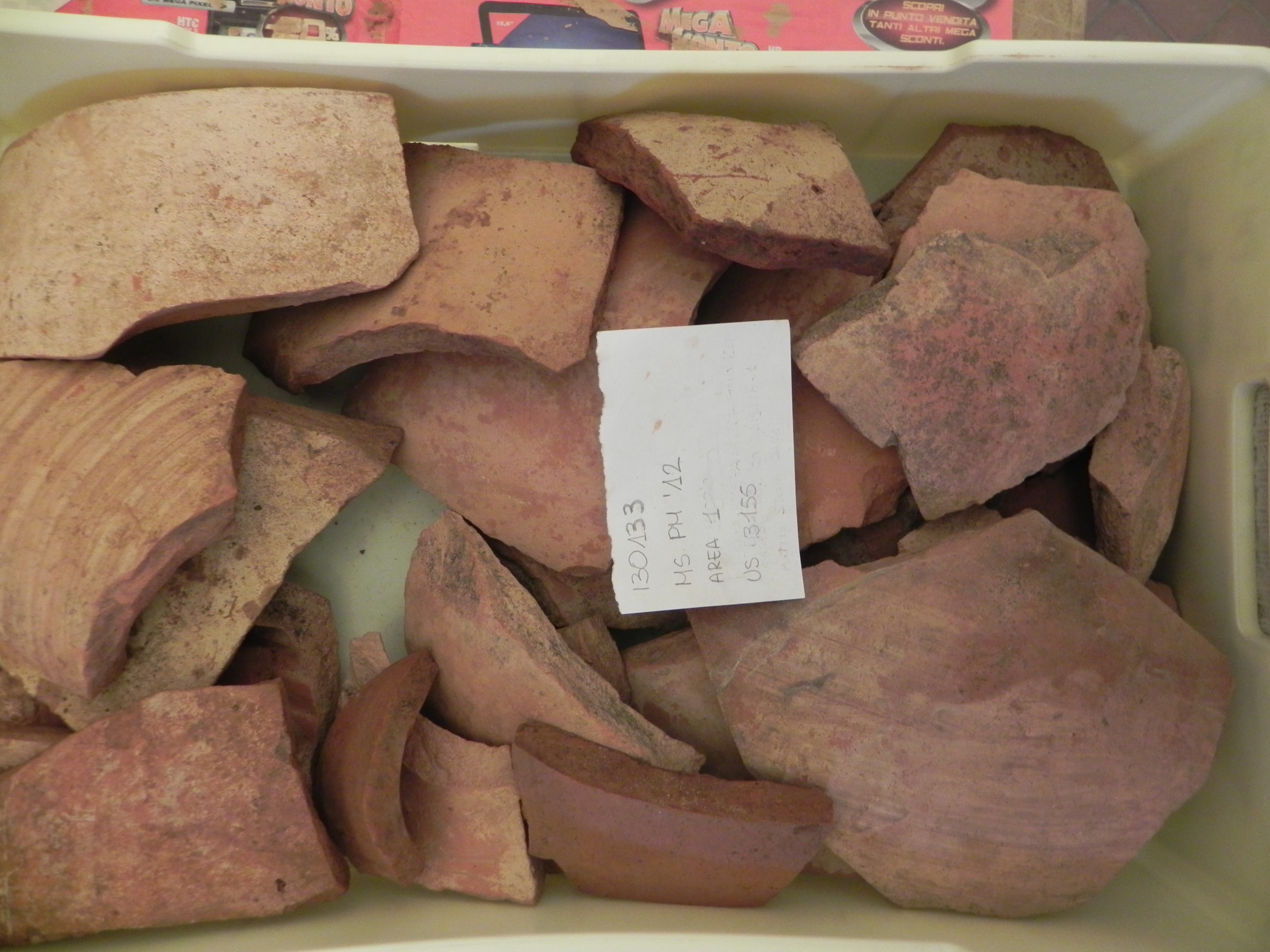 materiale proveniente da Unità Stratigrafica/cassetta (CERAMICA) (Età romana)