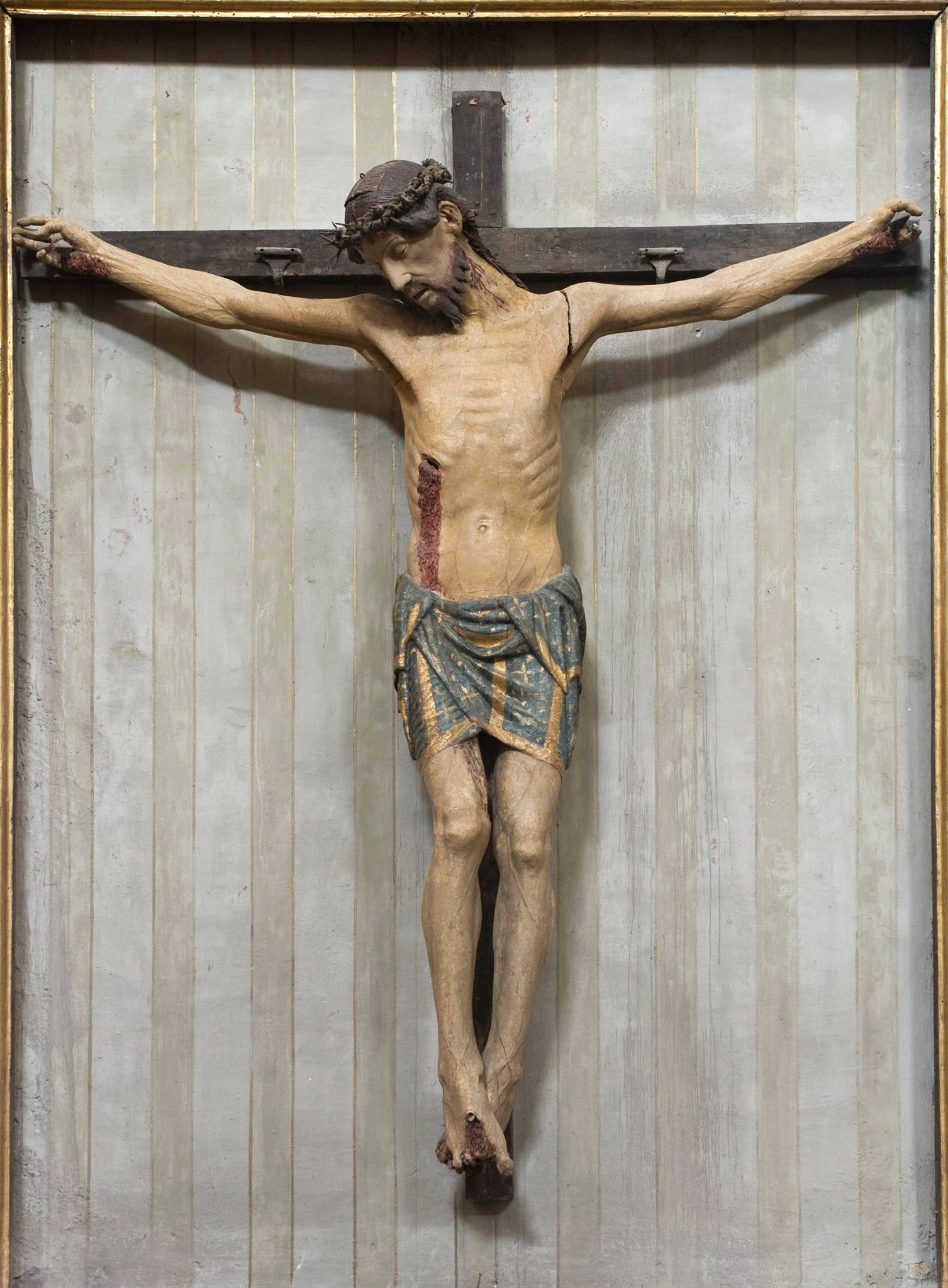 Cristo crocifisso (scultura - scultura lignea policroma, opera isolata) di Giovanni Teutonico (bottega) (sec. XV)