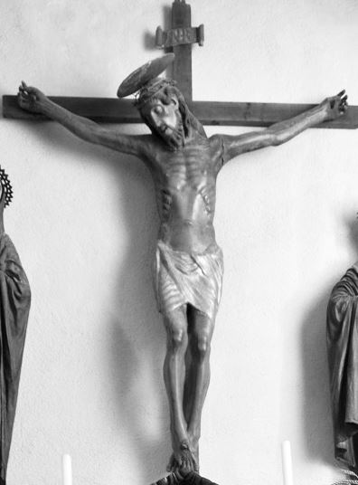 Cristo crocifisso (scultura - scultura lignea policroma) di Giovanni Teutonico (bottega) - ambito tedesco (fine XV)