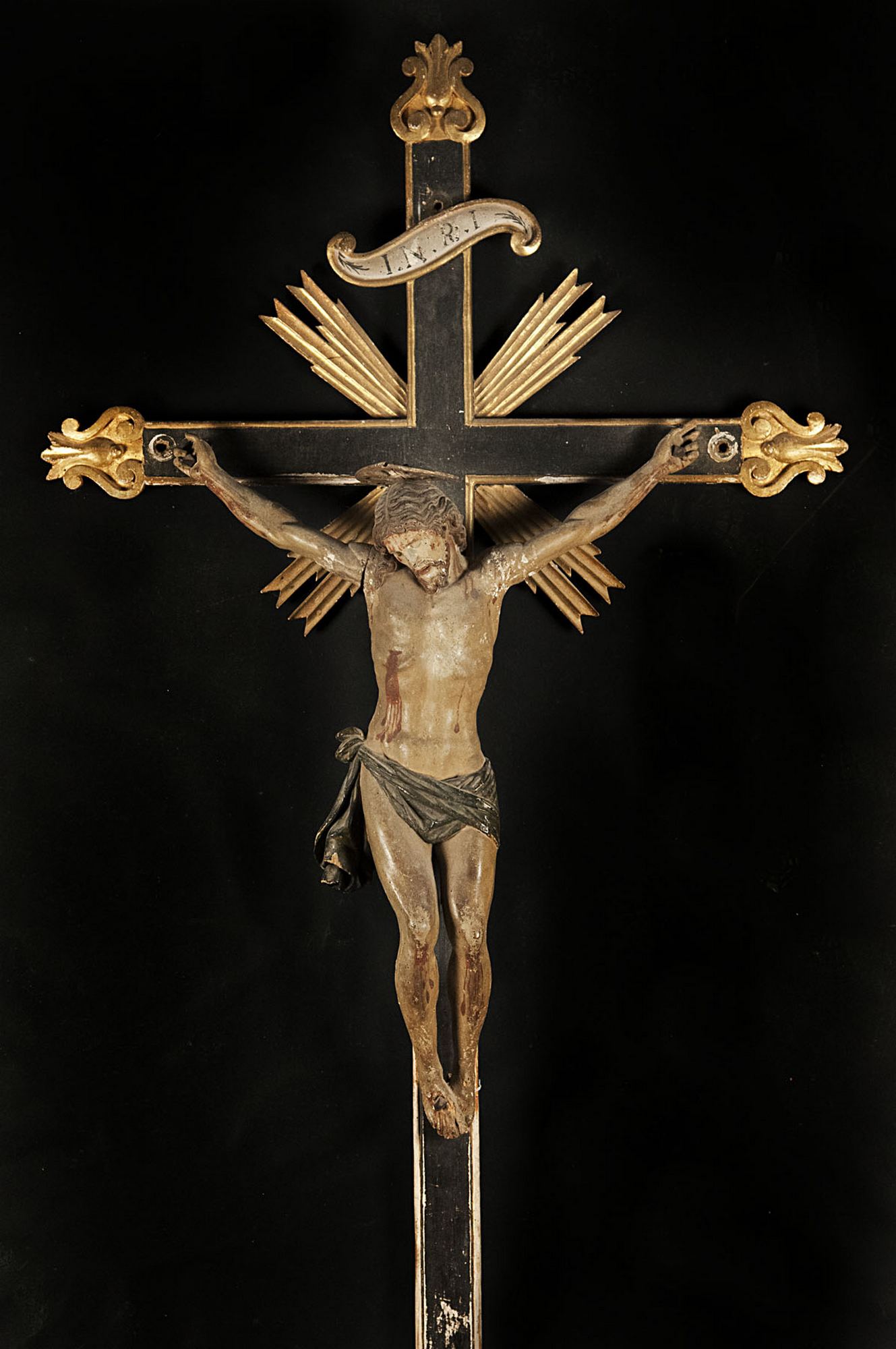 Cristo crocifisso (crocifisso, opera isolata) - bottega Italia centrale (XVI)