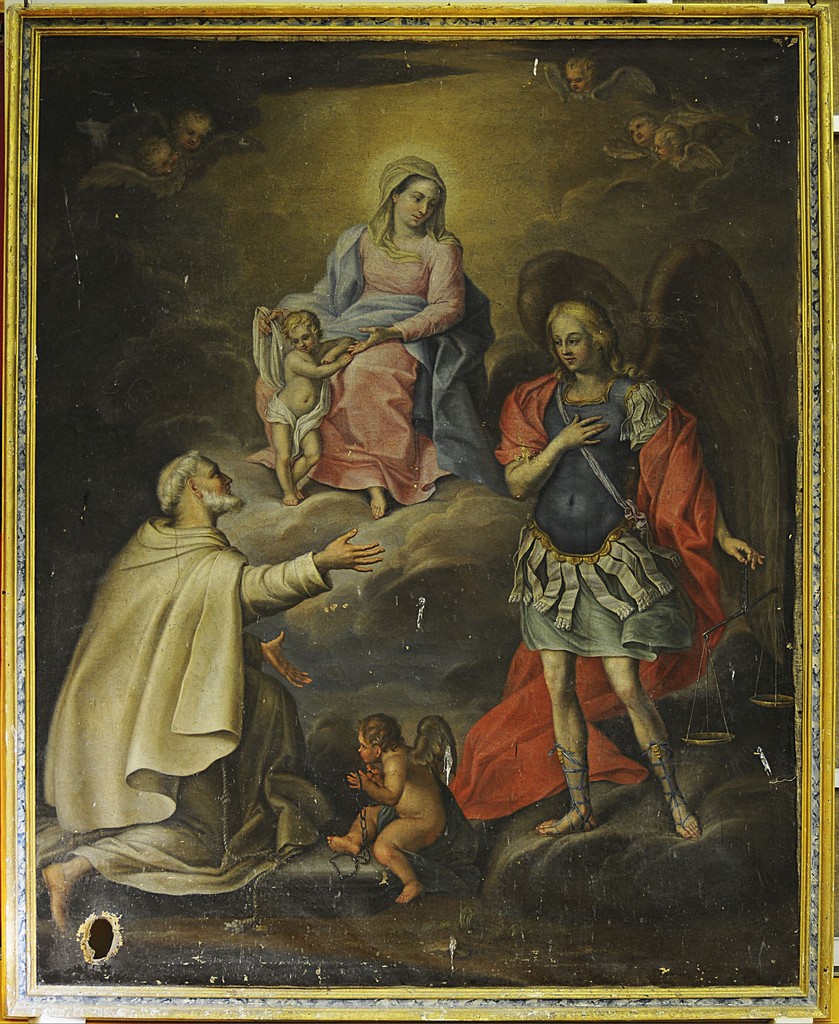 soggetto assente (cornice di pala d'altare, elemento d'insieme) - bottega Italia centrale (sec. XVII)